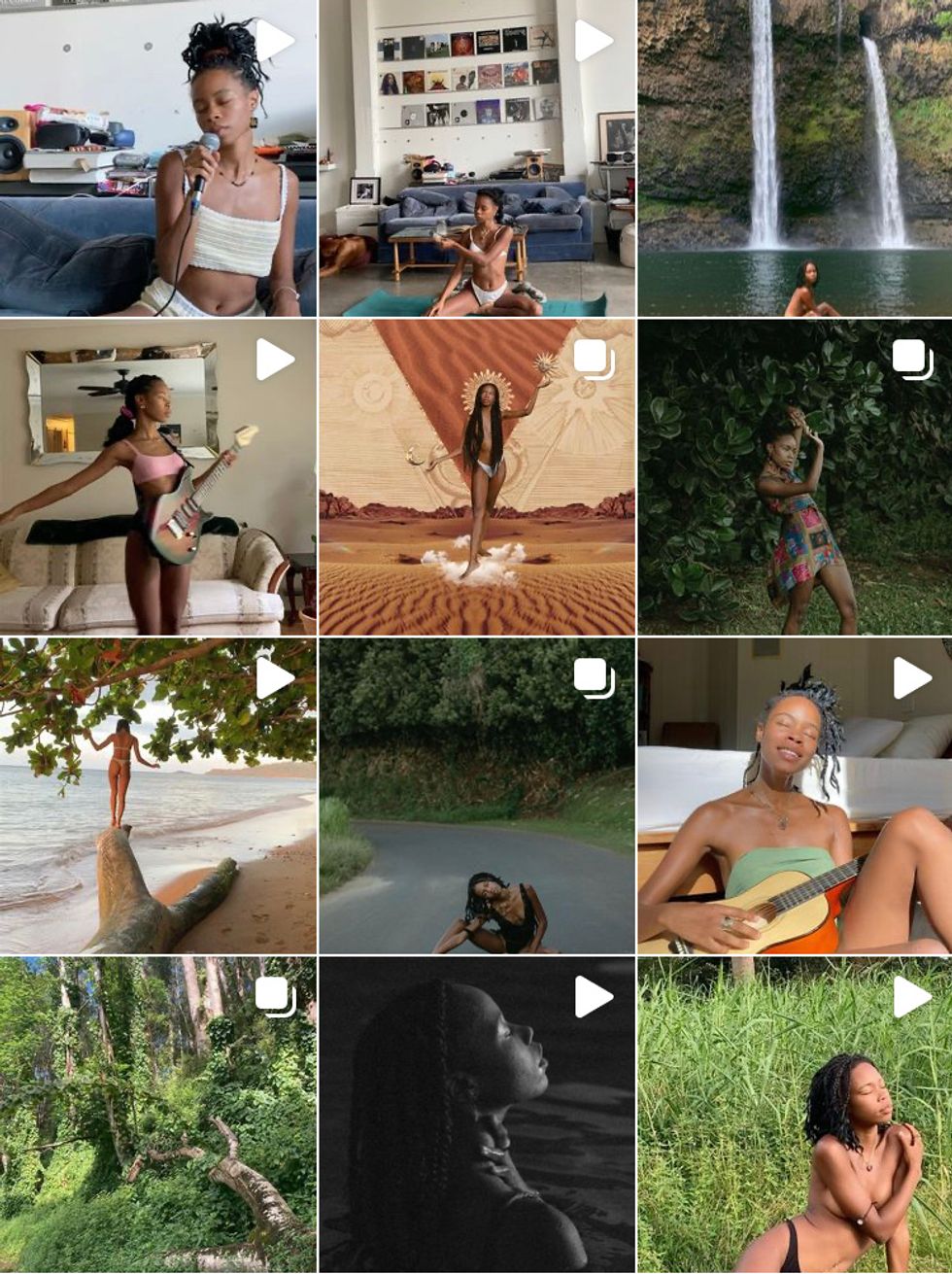 A 3 by 4 grid of 12 photos as shown on Dianna Lope Instagram page.