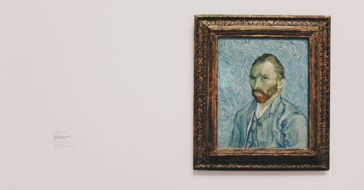 A frame of Vincent Van Goh self portrait