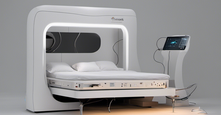 a high tech futuristic machine that makes the bed