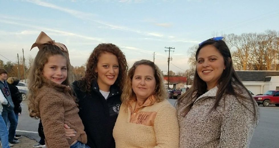 A mom and her daughters