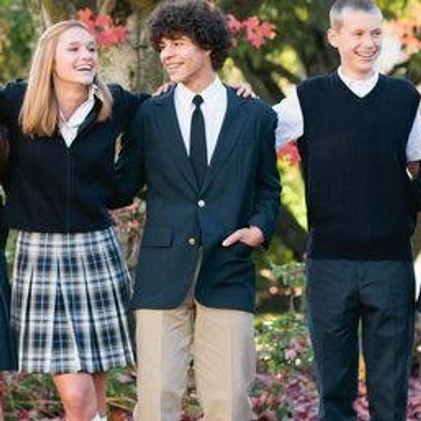 a photo of students in their uniform