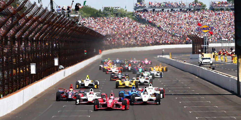 a photo of the indy500 racecar race