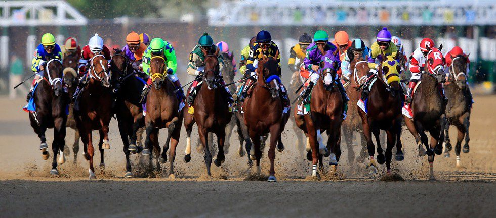 a photo of the kentucky derby race
