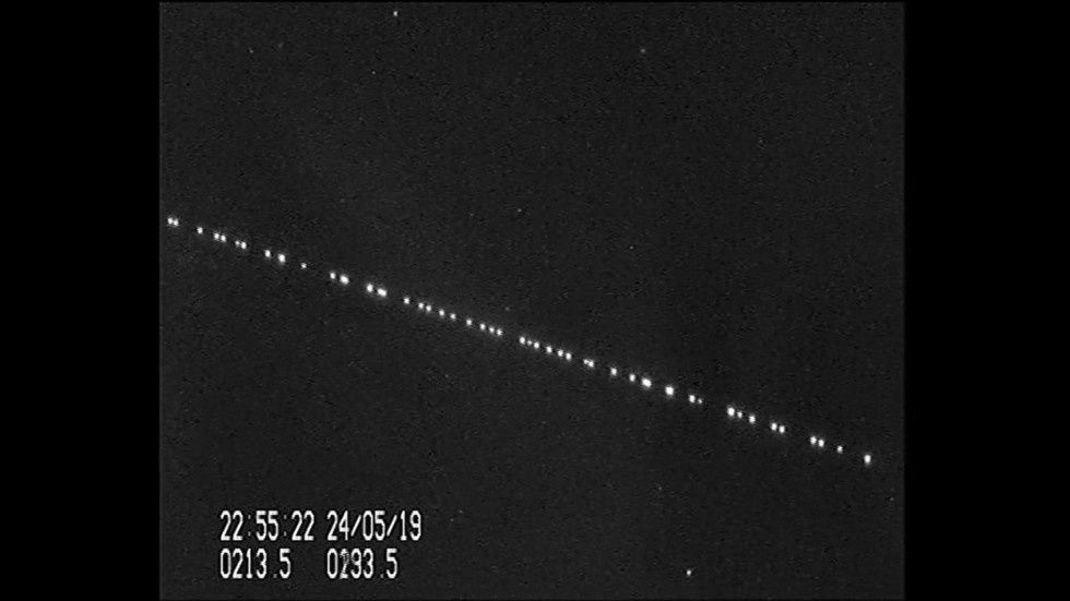 Have You Recently Seen a Row of Stars Drifting Across the Sky at Night?