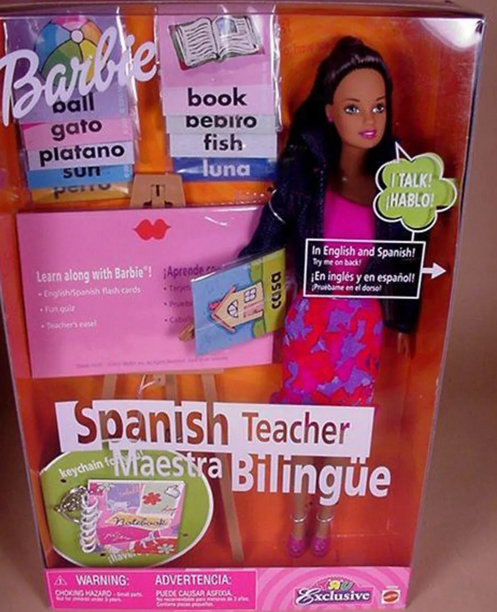 A Spanish teacher Barbie
