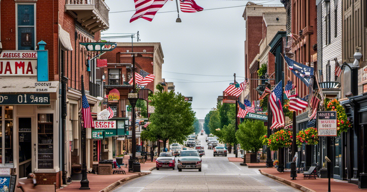 A typical Main Street in America