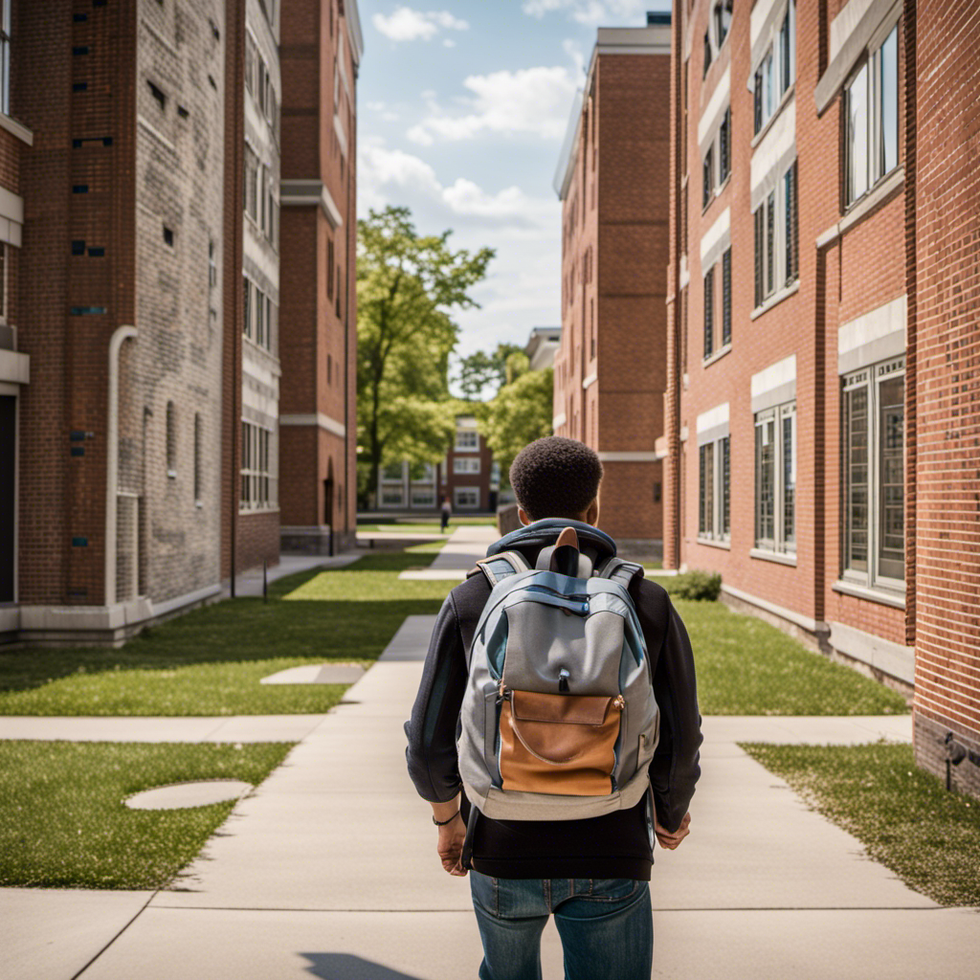 A young person leaving for college