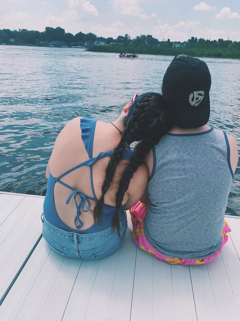 Aaron and me at my lake over the summer