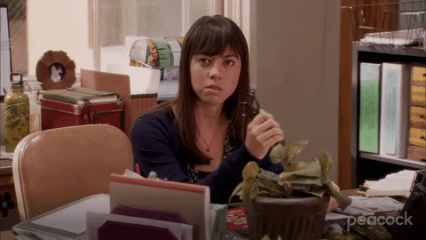 Angry Aubrey Plaza Parks and Recreation