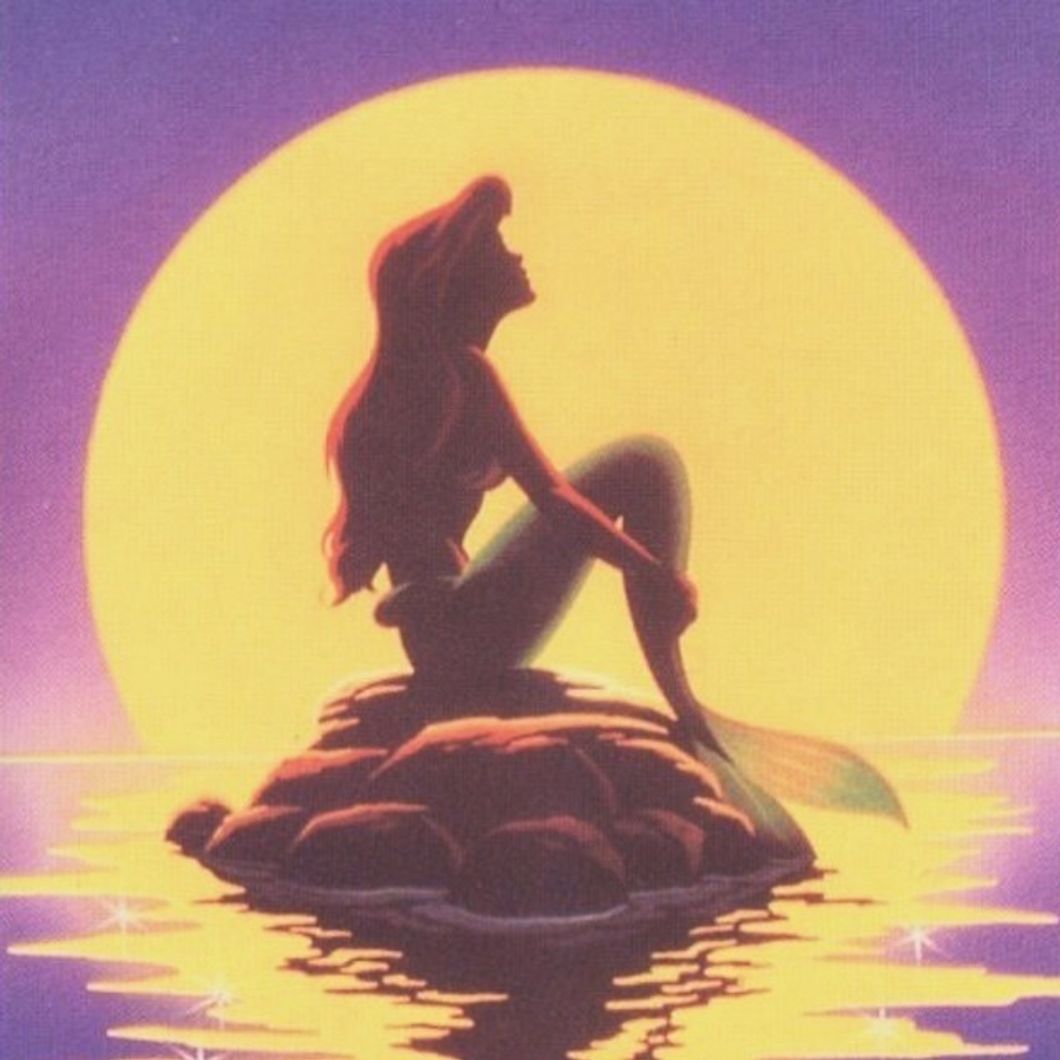 ariel and the moon