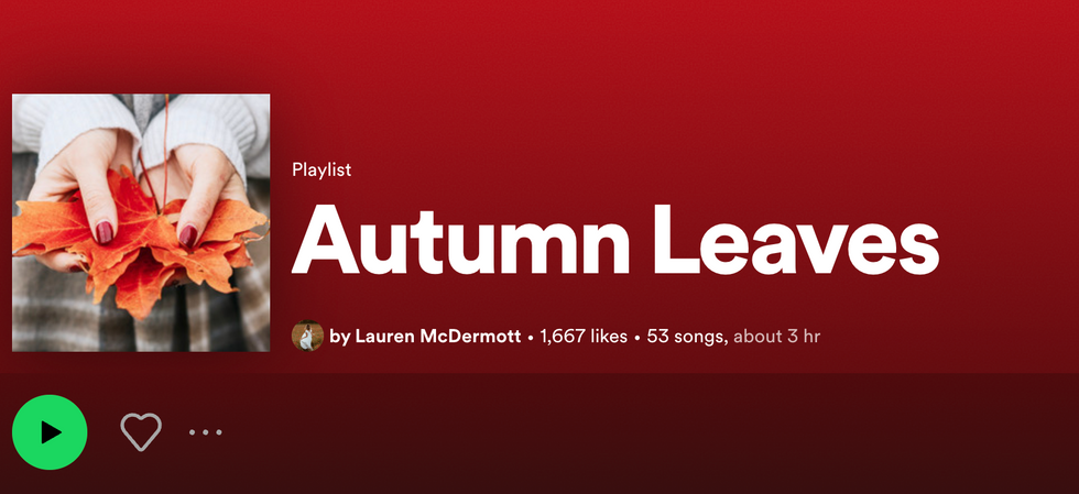 Autumn Leaves Spotify Autumn Playlist