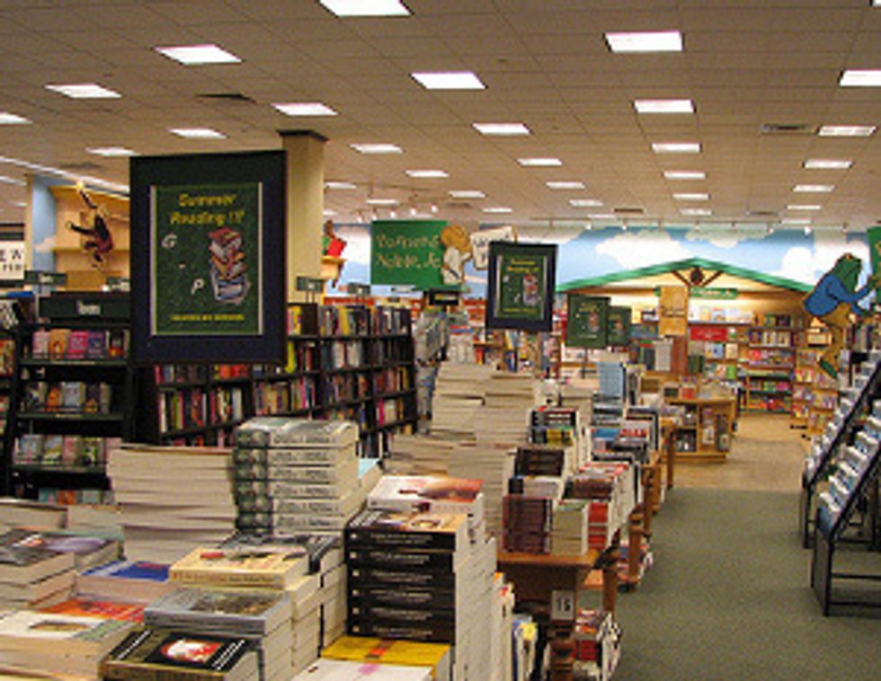 Barnes & Noble store inside aisles