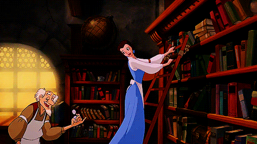 Belle at the Bookstore