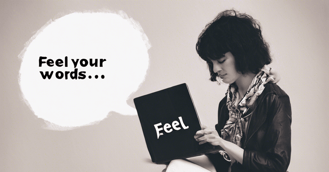 Black and white image of a woman reading a book