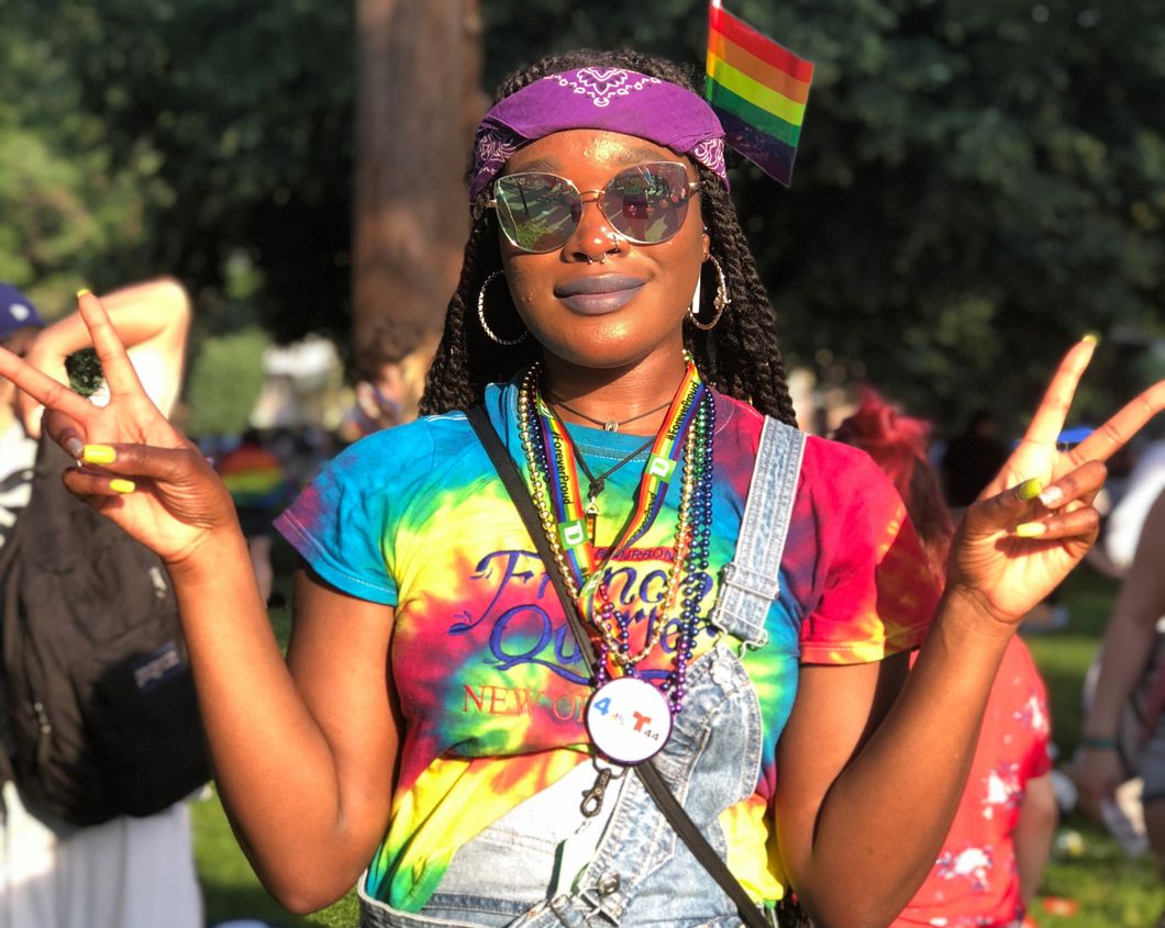black woman at dc gay pride parade