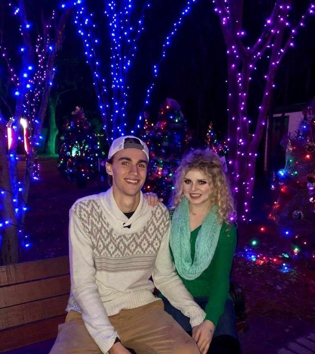 boyfriend and girlfriend at christmas