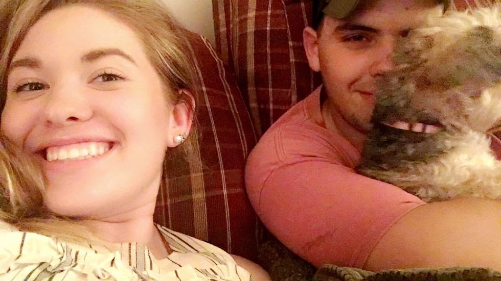 boyfriend girlfriend dog