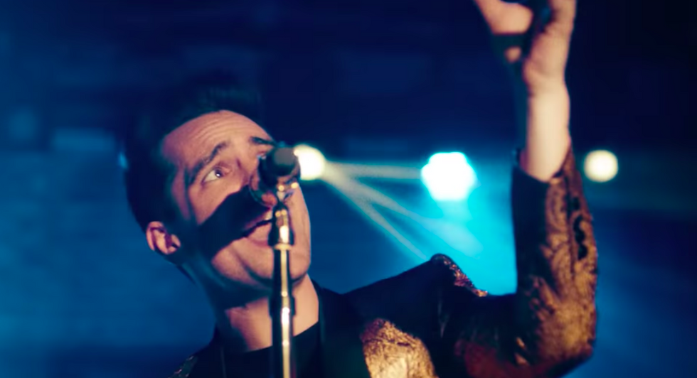 Brendon Urie performing live in concert