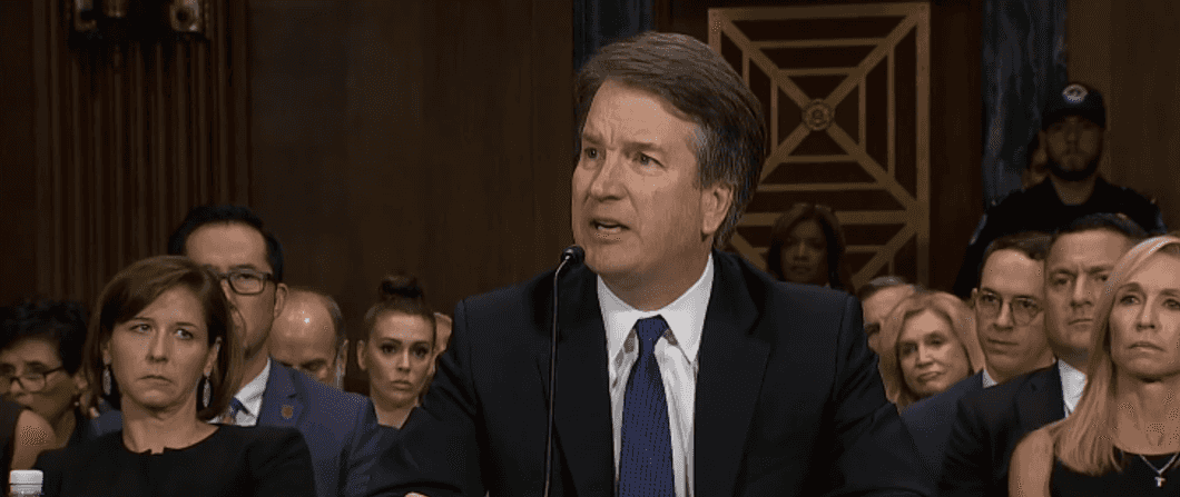 Brett Kavanaugh at his court hearing