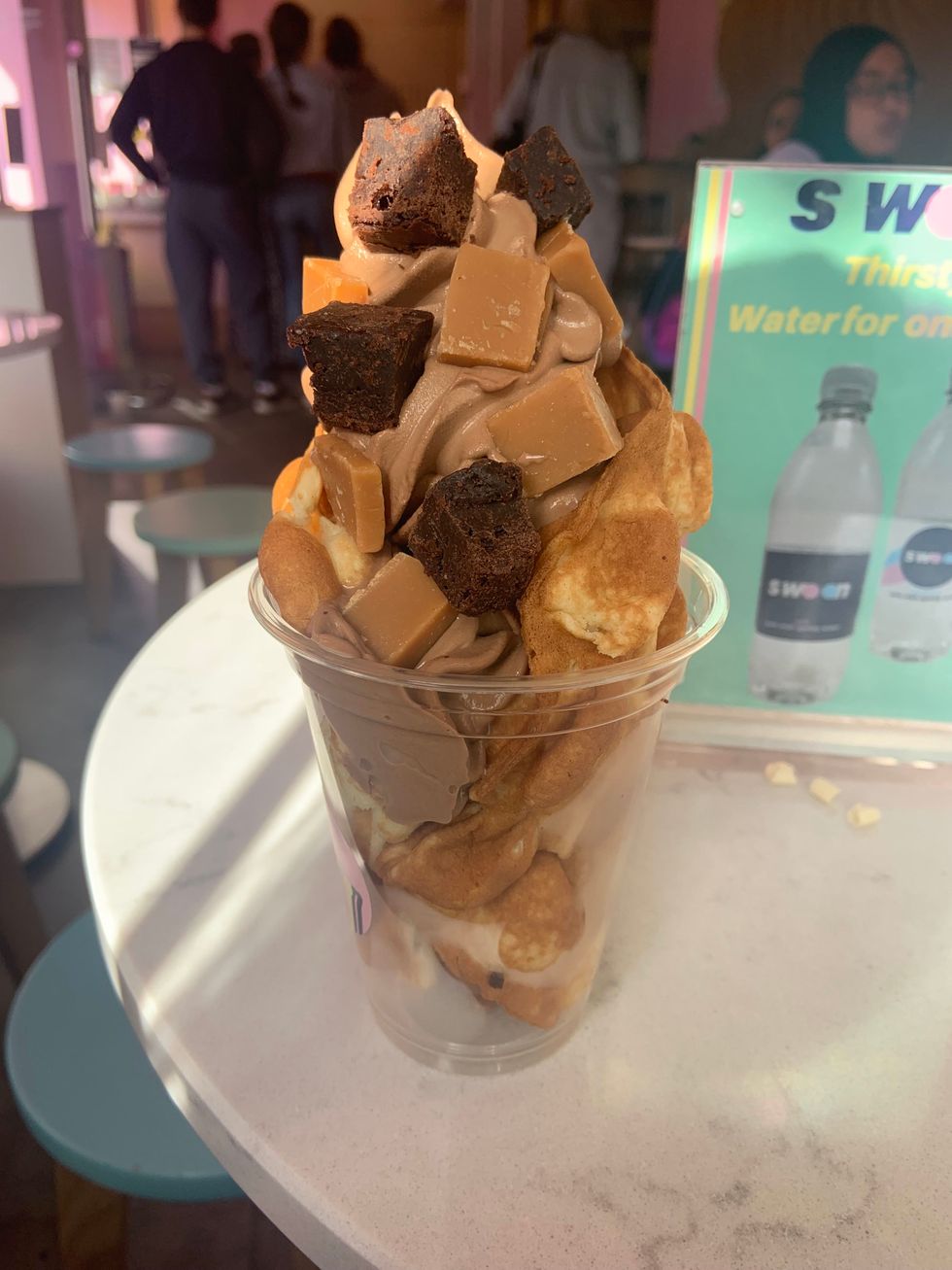 bubble waffle ice cream