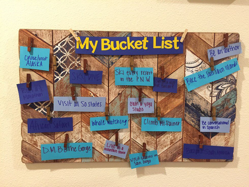 bucket list