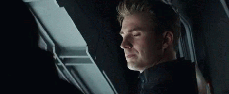Bucky and Captain America Gif