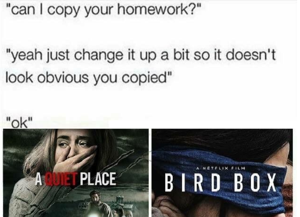 "can I copy your homework"
