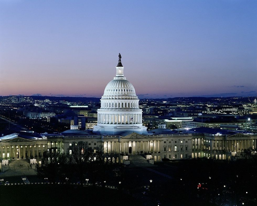 Capitol Building, Washington DC, Dark Blue Sky