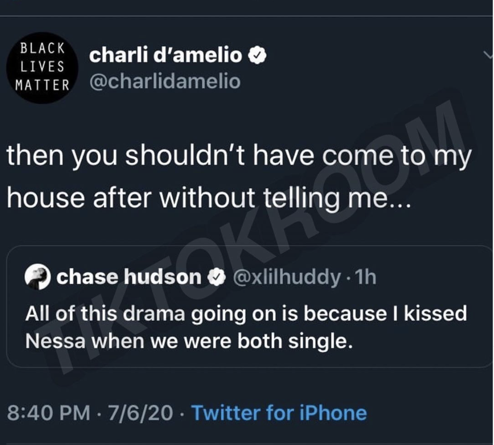 @charlidamelio on Twitter