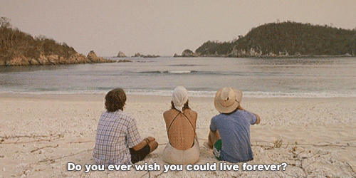 chilling on the beach