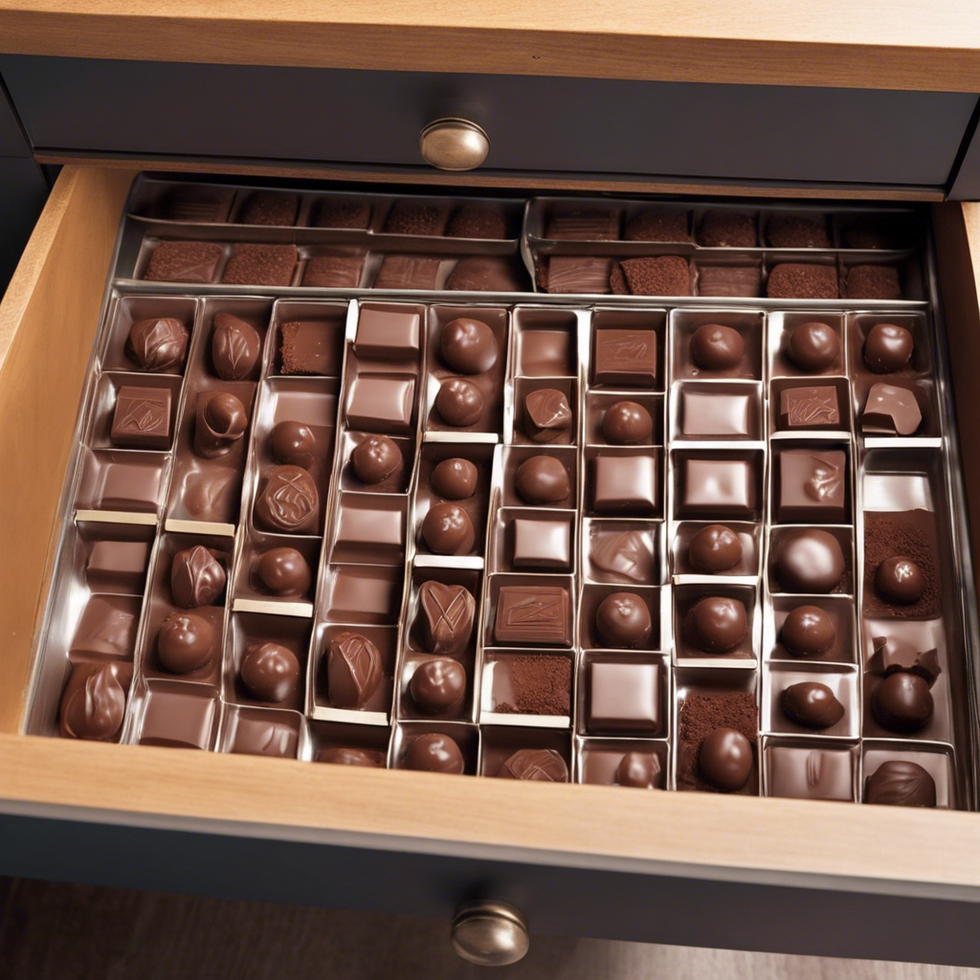 chocolate hidden in a drawer