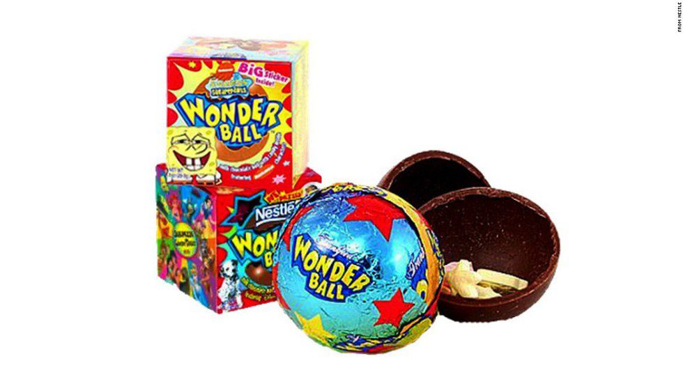 Chocolate wonderball with surprise inside