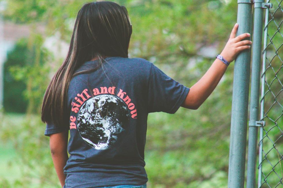 christian apparel earth be still and know scripture t shirt faith based clothing