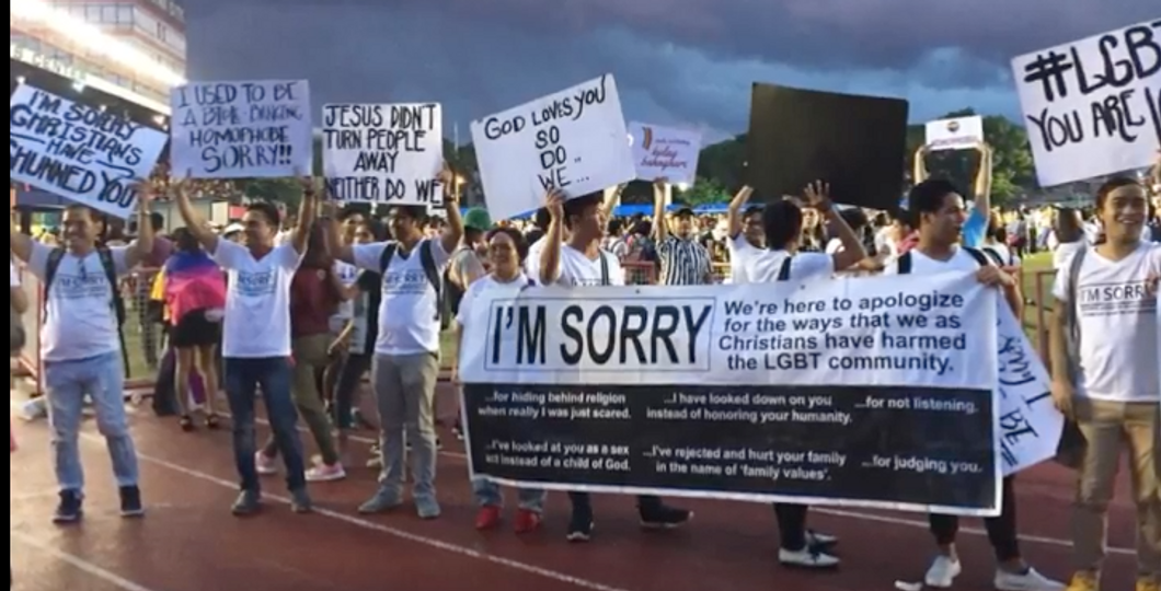Christian Group Crashes Pride Parade to Apologize