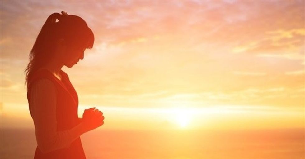 christianity concept walking on water