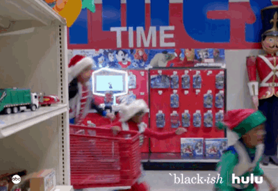 Christmas shopping gif