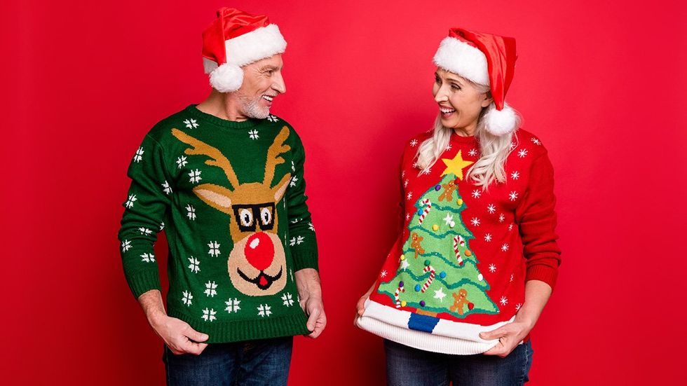 Christmas sweater contest