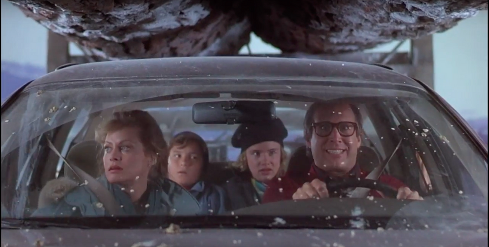 classic car scene from national lampoons christmas vacation movie
