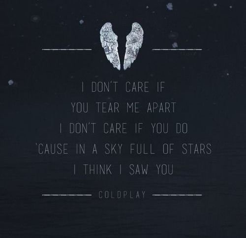 Coldplay A Sky Full Of Stars