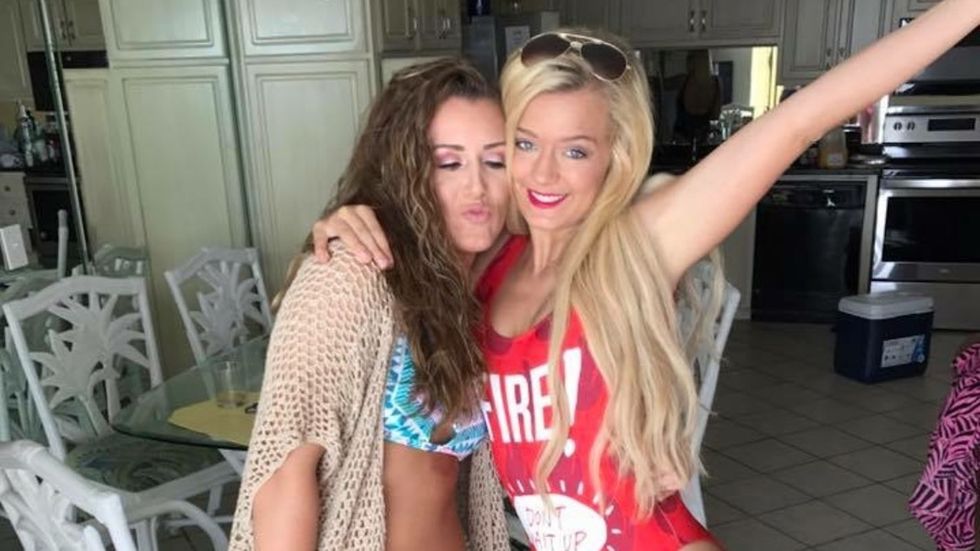 college girls smiling