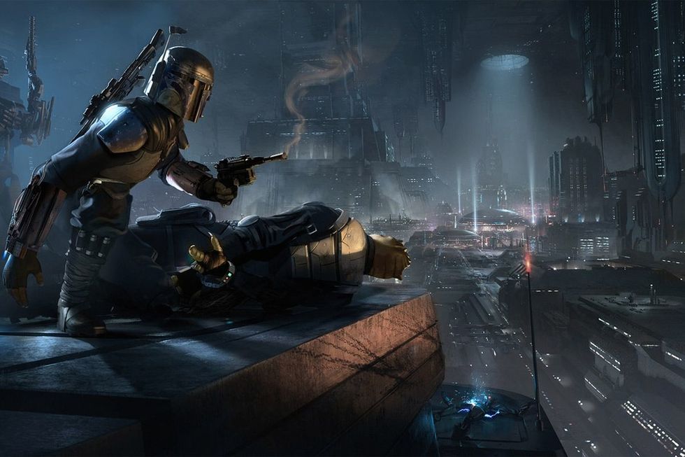 Concept art from "Star Wars: 1313", based on concepts for "Underworld"