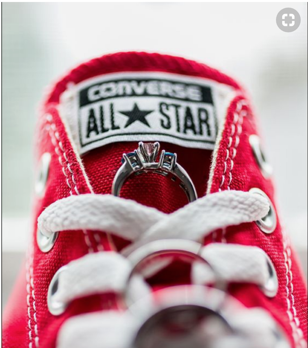 converse and wedding ring