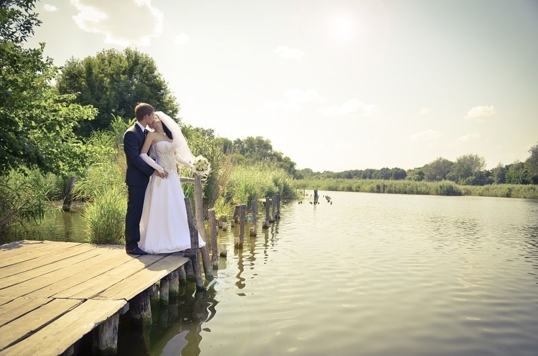 couple on dock