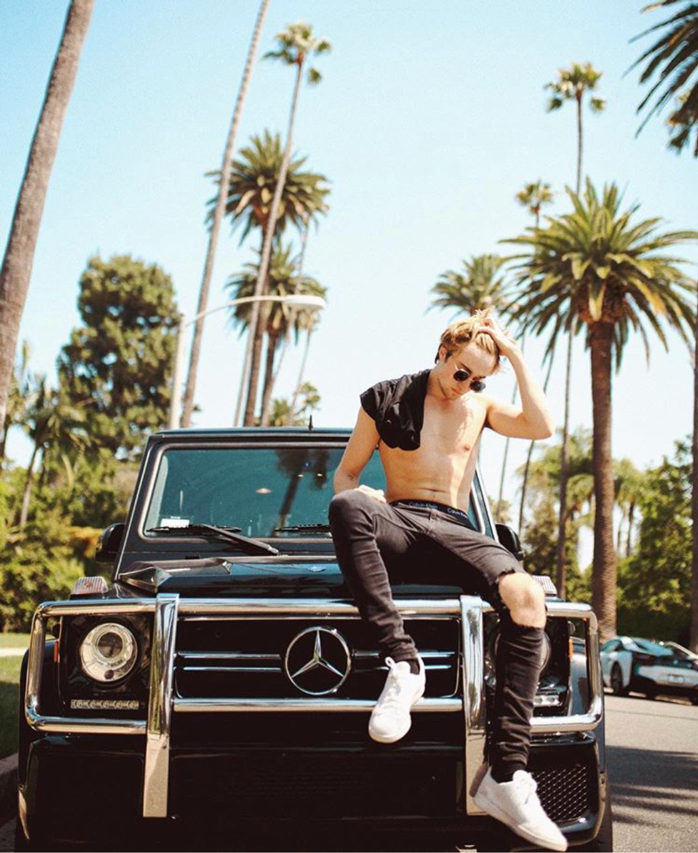 Crea Tyler with Mercedes G Wagon