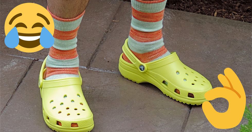 crocs with socks