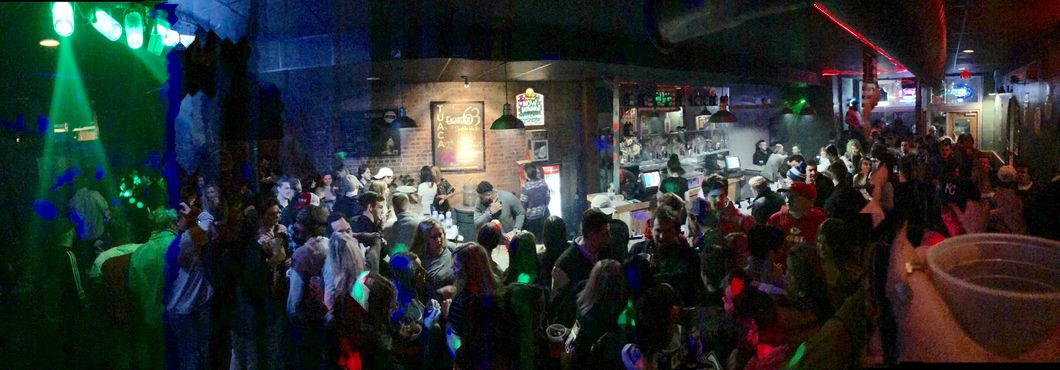 crowded bar