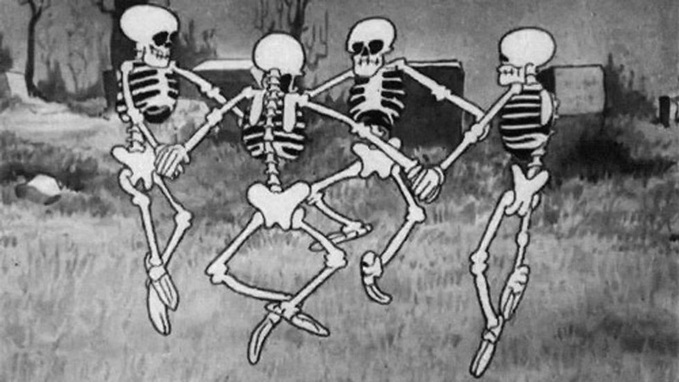 dancing skeletons for halloween season