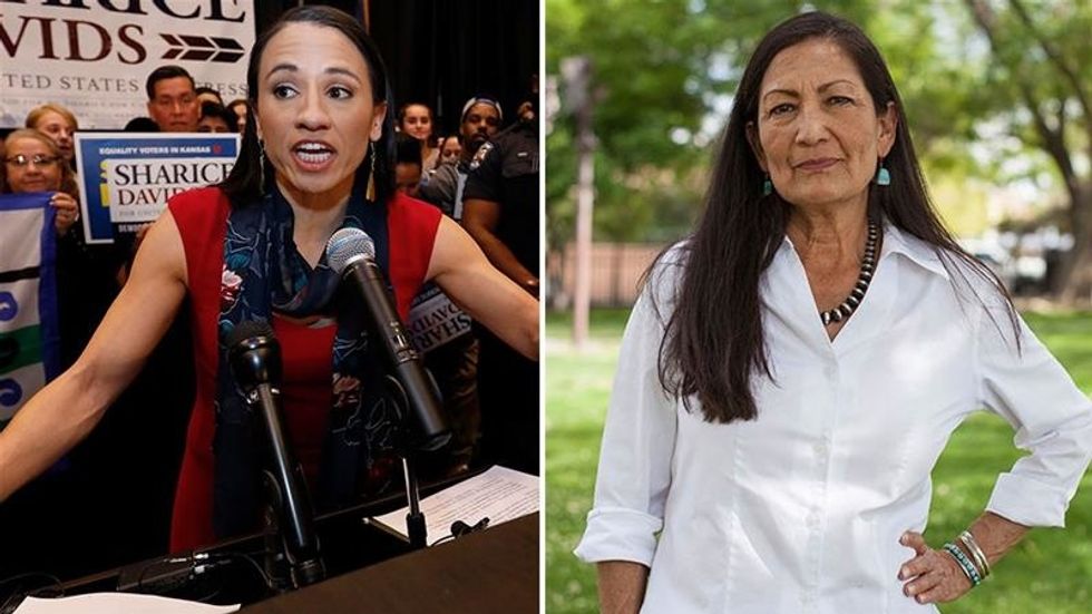 Deb Haaland and Sharice Davids