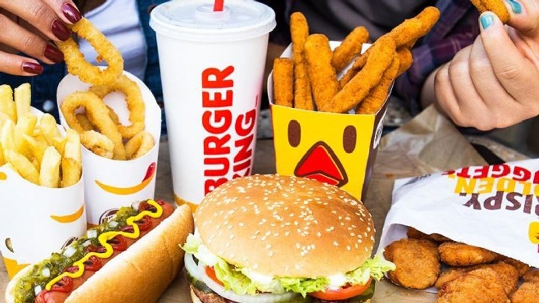 Delicious food items from the Burger King menu. 