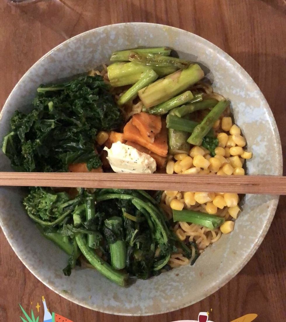 Delicious vegetarian ramen from Tonbo